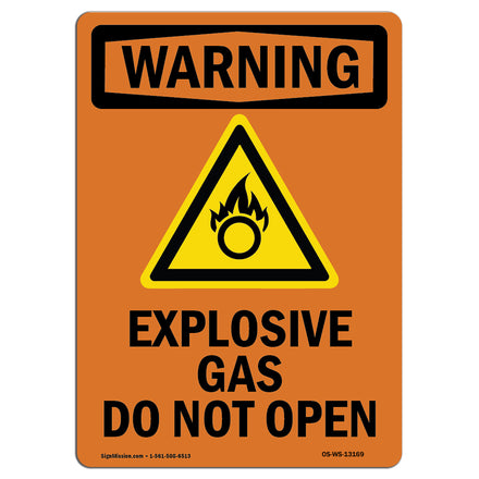 Explosive Gas Do Not Open With Symbol