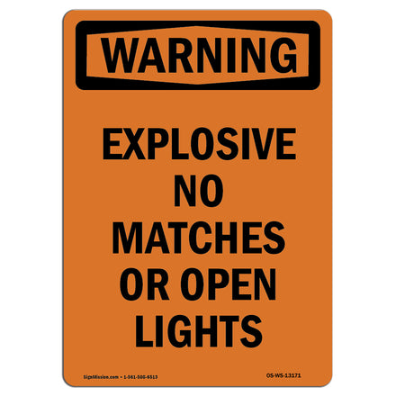 Explosive No Matches Or Open Lights