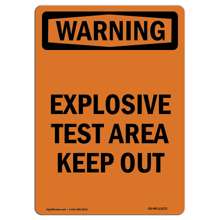 Explosive Test Area Keep Out