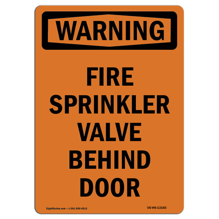 Fire Sprinkler Valve Behind Door