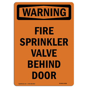 Fire Sprinkler Valve Behind Door