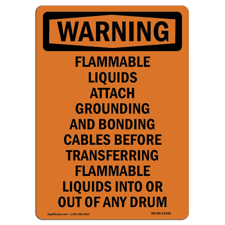 Flammable Liquids Attach Grounding And Bonding