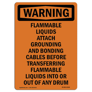 Flammable Liquids Attach Grounding And Bonding