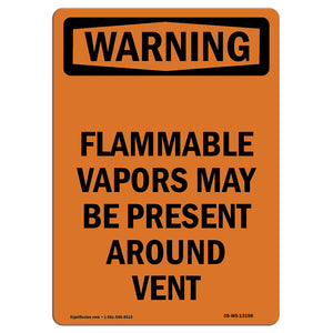 Flammable Vapors May Be Present Around Vent