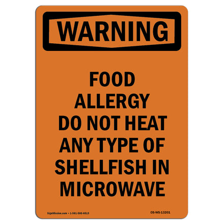 Food Allergy Do Not Heat Any Type Of Shellfish