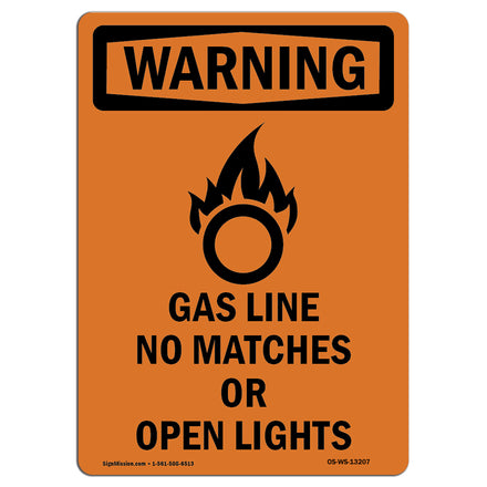 Gas Line No Matches Or Open Lights With Symbol