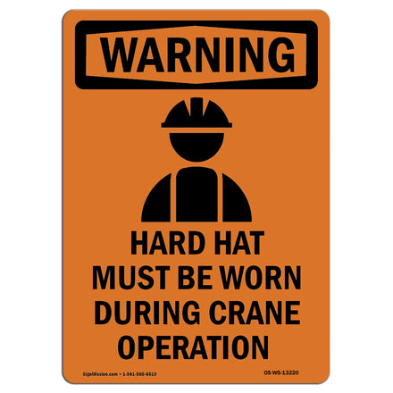 Hard Hat Worn During Crane Operation