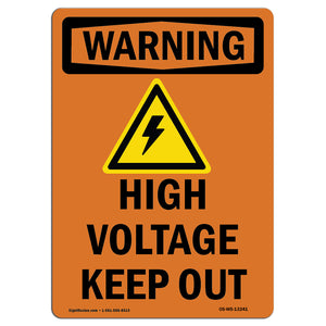 High Voltage Keep Out With Symbol