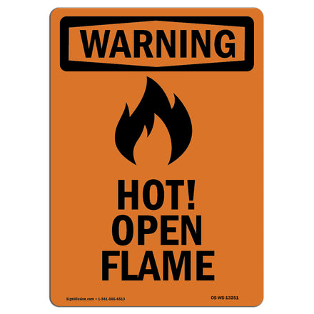 Hot! Open Flame With Symbol