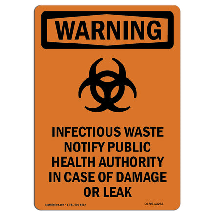 Infectious Waste Notify Damage Or Leak