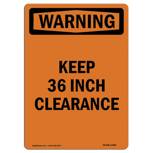 Keep 36 Inch Clearance