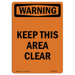 Keep This Area Clear