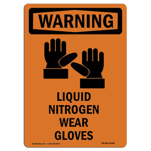 Liquid Nitrogen Wear Gloves Spanish