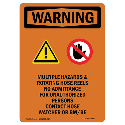 Multiple Hazards And Rotating With Symbol