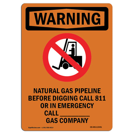 Natural Gas Pipeline Before With Symbol