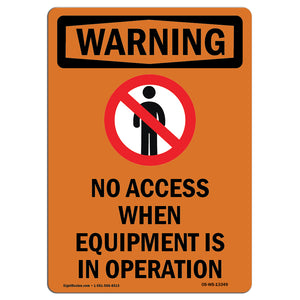 No Access When Equipment Is With Symbol