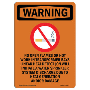 No Open Flames Or Hot Work In With Symbol