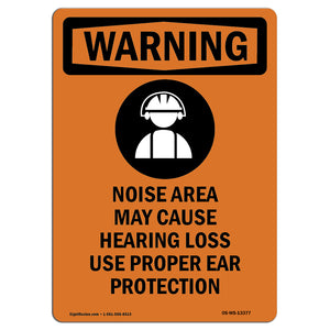 Noise Area Use Ear Protection Spanish