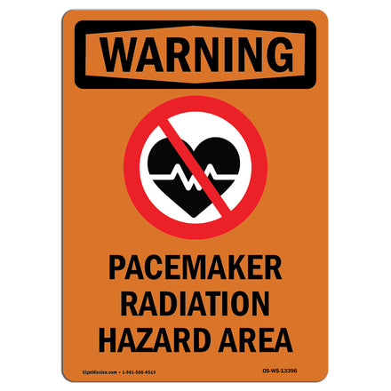 Pacemaker Radiation Hazard Area Bilingual