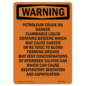 Petroleum Crude Oil Danger Flammable Liquid