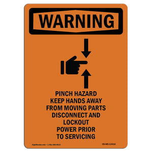 Pinch Hazard Keep Hands Away With Symbol