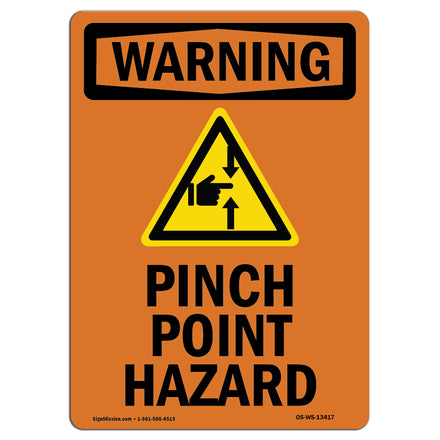 Pinch Point Hazard With Symbol