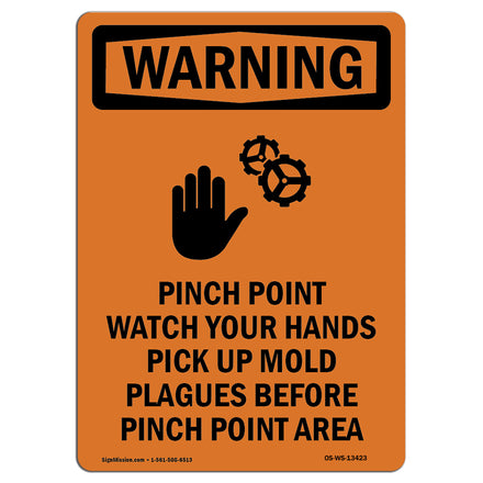 Pinch Point Watch Your Hands With Symbol