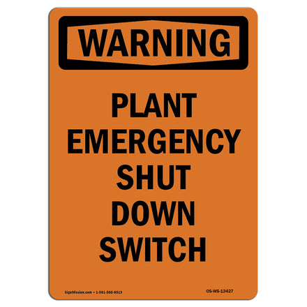 Plant Emergency Shut Down Switch