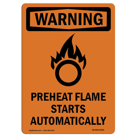 Preheat Flame Starts Automatically With Symbol