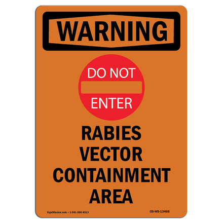 Rabies Vector Containment Area With Symbol