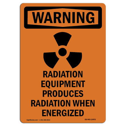 Radiation Equipment Produces With Symbol