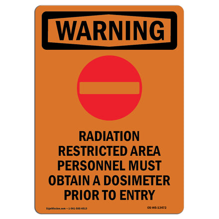 Radiation Restricted Area Personnel With Symbol