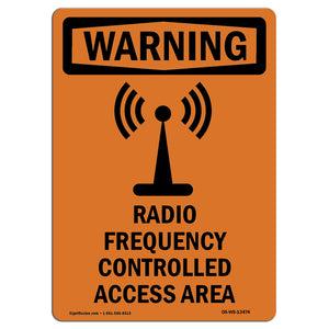 Radio Frequency Controlled Access Area With Symbol