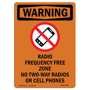 Radio Frequency Free Zone With Symbol