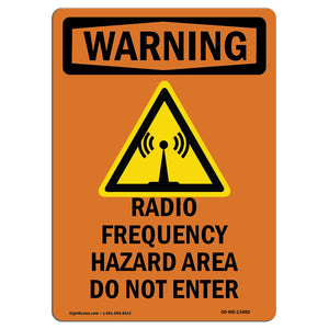Radio Frequency Hazard Area With Symbol