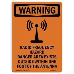 Radio Frequency Hazard Danger With Symbol