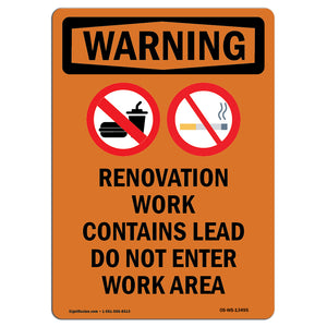 Renovation Work Contains Lead Do Not Enter