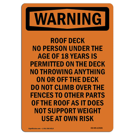 Roof Deck No Person Under The