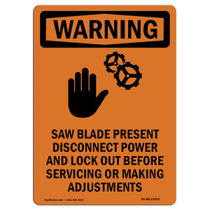 Saw Blade Present Disconnect With Symbol