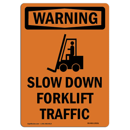 Slow Down Forklift Traffic With Symbol