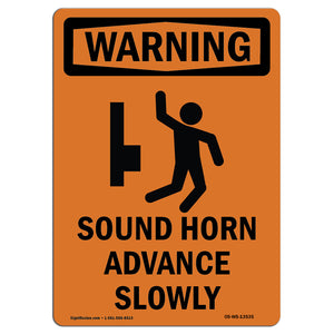 Sound Horn Advance Slowly With Symbol