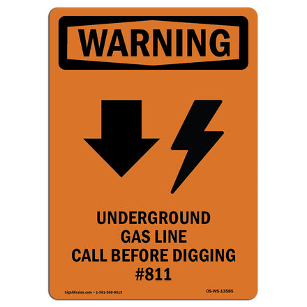 Underground Gas Line Call #811 Bilingual