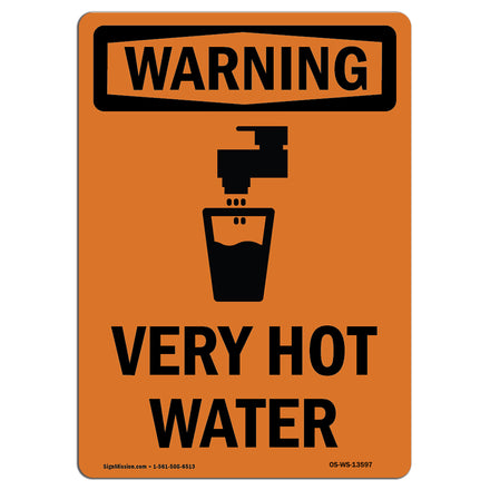 Very Hot Water With Symbol