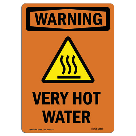 Very Hot Water With Symbol