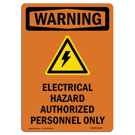 Electrical Hazard Authorized With Symbol