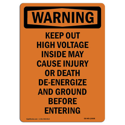 Keep Out High Voltage Inside