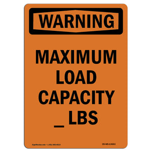 Maximum Load Capacity____ Lbs