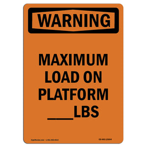 Maximum Load On Platform____Lbs