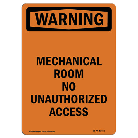 Mechanical Room No Unauthorized Access