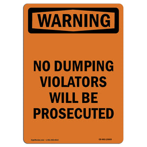 No Dumping Violators Prosecuted Spanish